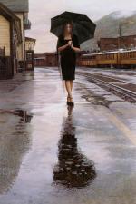水粉大师Steve Hanks 103-WaitingInTheRain